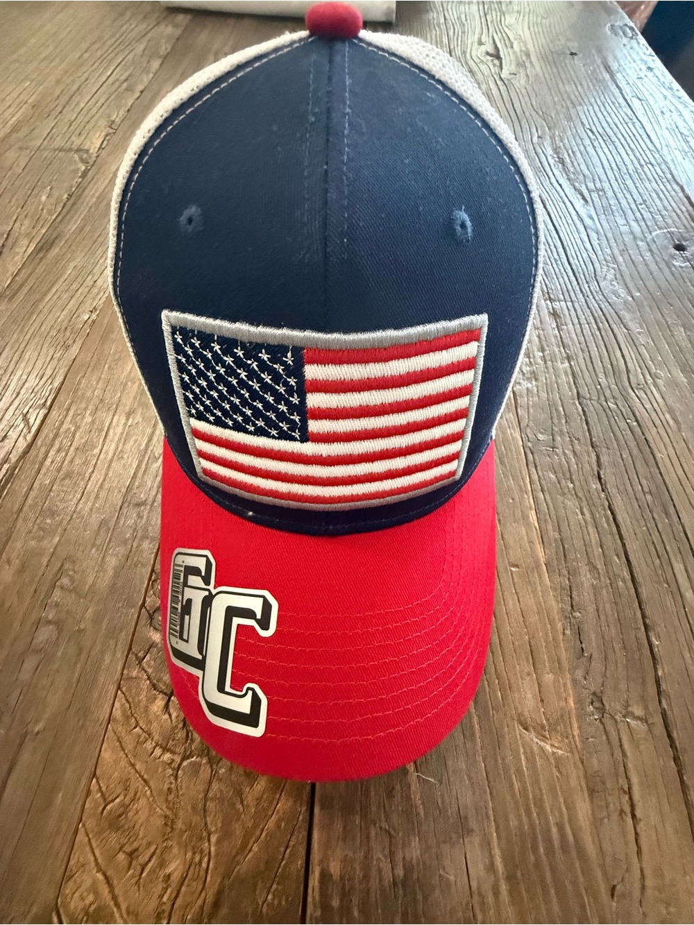 Patriotic USA Flag Baseball Cap - Red & Navy